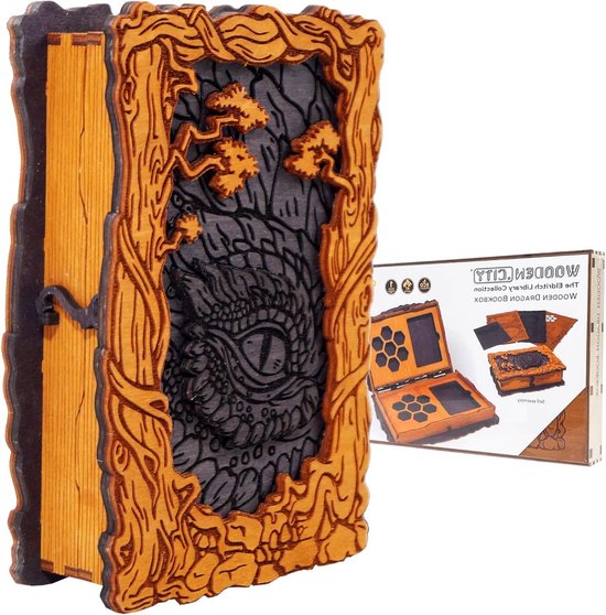 Houten Draakpaneel - 30 cm - Handgemaakt uit Duurzaam Suar-hout