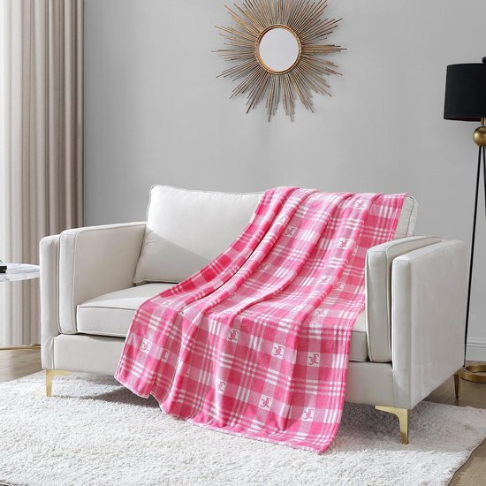 Roze pluche plaid 50 "X70" | Fuzzy throw deken van luxe microfiber | Ultiem comfort en gezellige warmte