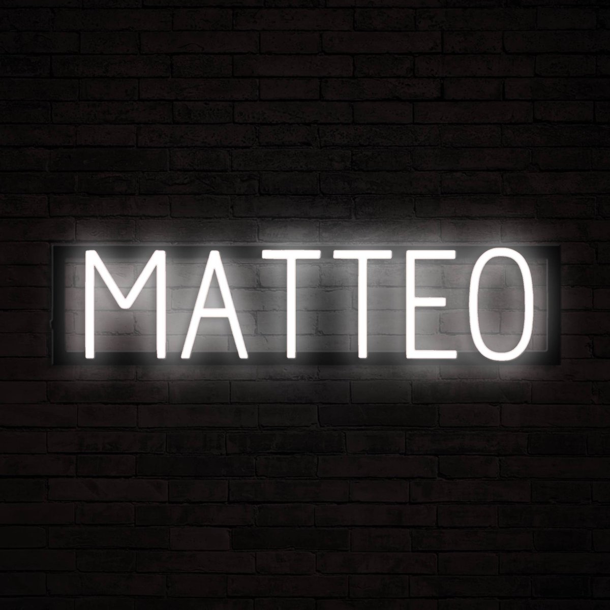 MATTEO - Neon LED Lamp Kinderkamer | SpellBrite | 64,5 x 16 cm | 6 Dimstanden & 8 Lichtani
