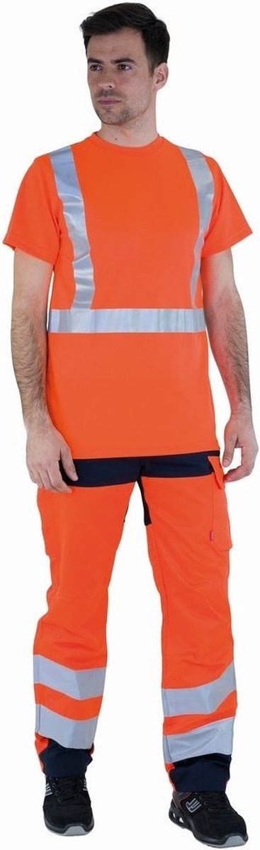 Lafont Hose Iris (Innenbeinlänge 82 Cm) 1HVNXCP Hi-Vis Orange / Navy-S