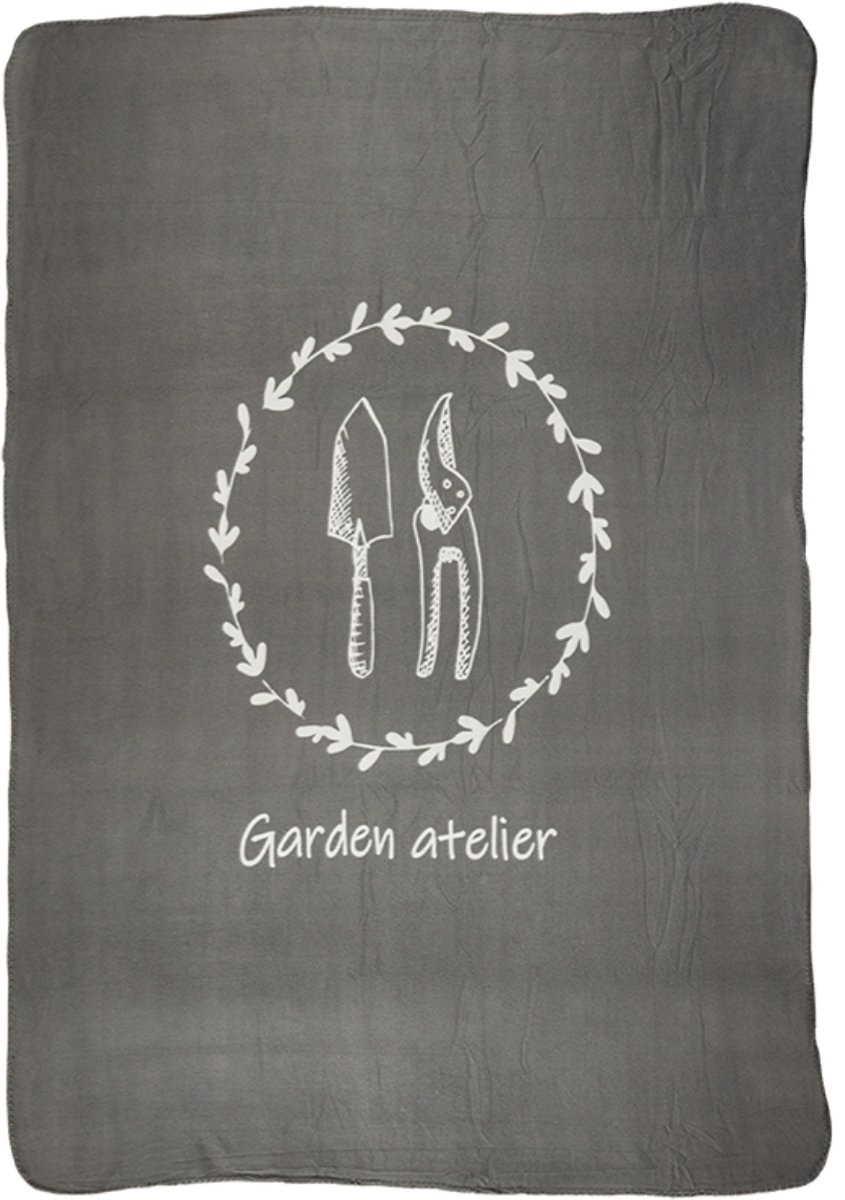 Esschert Design - Fleeceplaid 'Garden Atelier' (130x180cm)