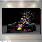 Allernieuwste.nl® Canvas Schilderij Red Bull Racing F1 Formule 1 - Autosport F1 Racewagen - Kleur 50 x 70 cm