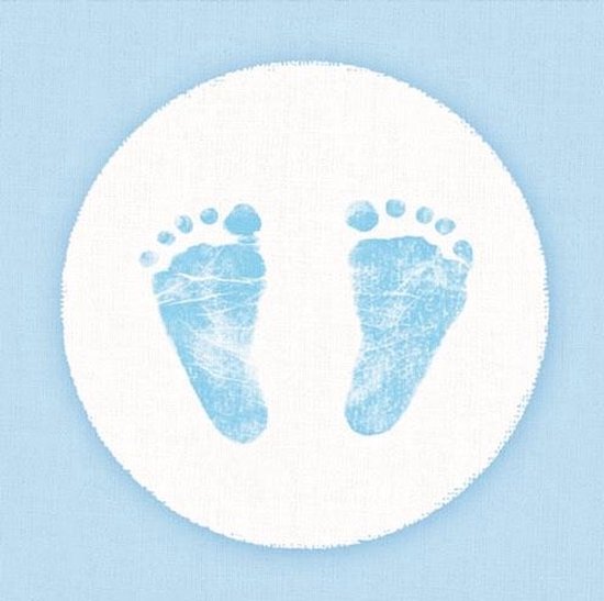 Serviettes Ambiente "Baby feet boy"