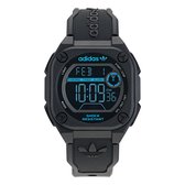 Adidas Originals City Tech Two AOST23571 Horloge - Resin - Zwart - Ø 45 mm