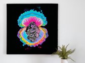 Clammed down | Clammed down | Kunst - 60x60 centimeter op Forex | Foto op Forex
