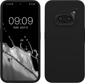 kwmobile telefoonhoesje geschikt voor Nothing Phone (2a) - Hoesje met siliconen coating - Smartphone case in zwart
