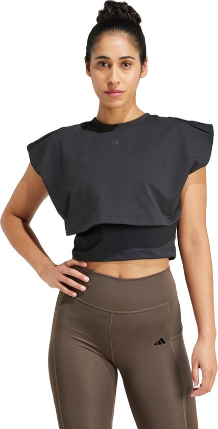 adidas Performance Power Boxy French Terry 3-Stripes Tanktop