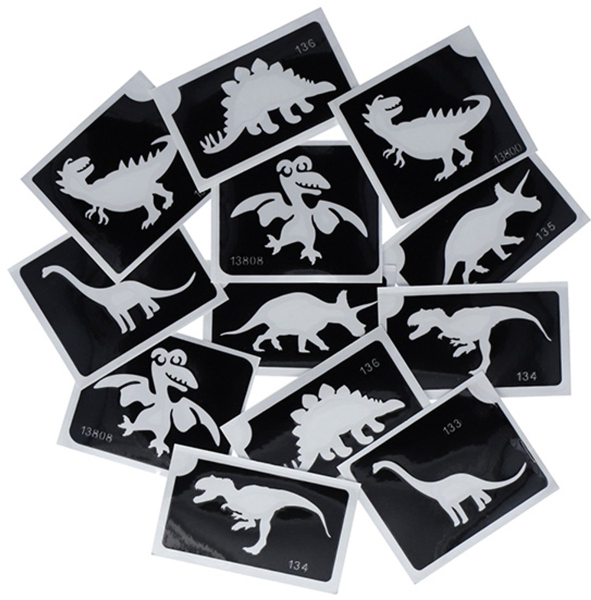 Superstar Dino Glitter Tattooset