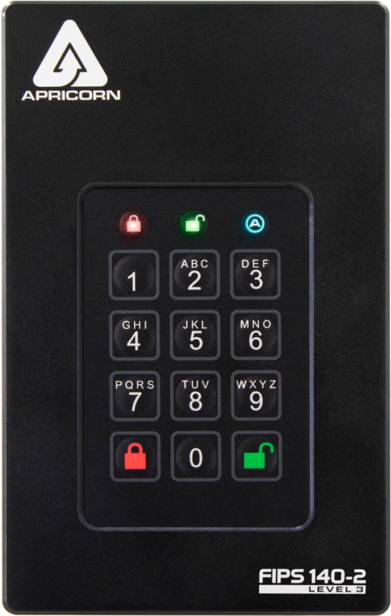 Apricorn Aegis Fortress FIPS Level 3 - Externe HDD - 1TB