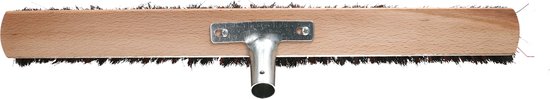 Buemag Bezemkop - Arenga/Elaston mix - zwart/rood - hard - hout - 60 cm - 26mm - straatbezem/buitenbezem - bezem van Buemag — afbeelding 3