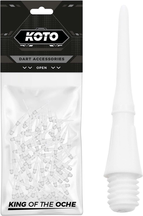 KOTO Pro Soft Tip Dart Points White van KOTO — afbeelding 2