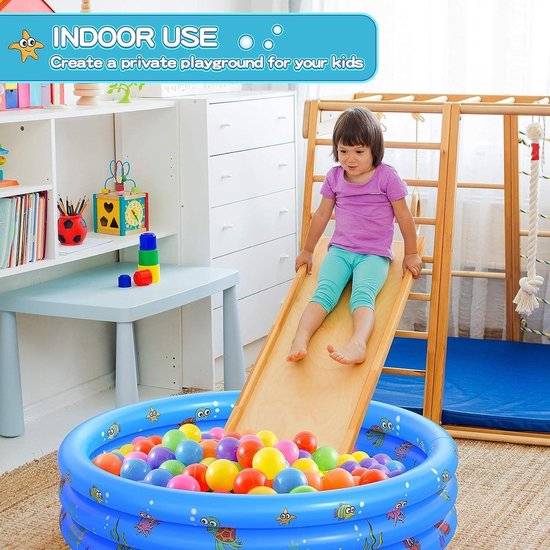 Klein babybadje van 70 cm x 30 cm hoog en ronde vorm