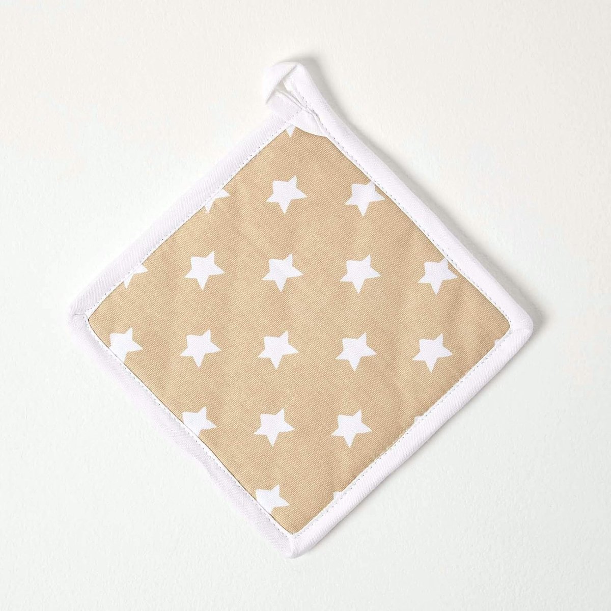 Homescapes pannenlap onderzetter sterren beige