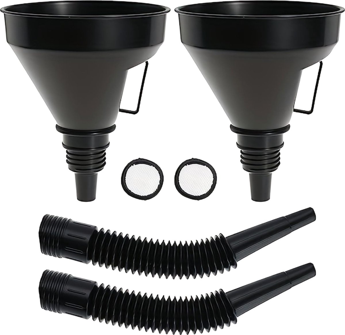 Flexibele trechter, vouwtrechter, vervormbare olie-vultrechter, 37 x 17 cm, oliedrechter, flexibele kneedmachine voor wagen, motorfiets, benzine, water, remvloeistof Flexibele trechter, vouwtrechter, vervormbare olie-vultrechter, 37 x 17 cm, oliedrechter, flexibele kneedmachine voor wagen, motorfiets, benzine, water, remvloeistof