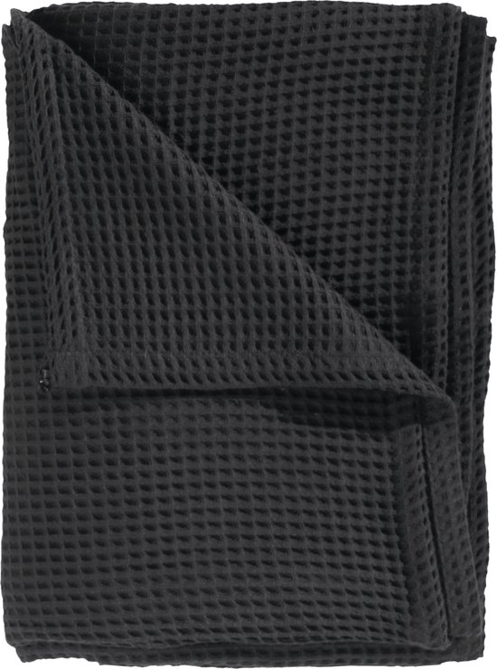 Heckettlane Wafel Plaid - 180x260 cm - Midnight Black
