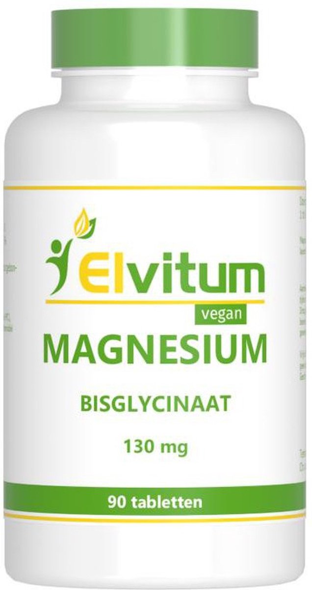Goedkoopste Elvitum Magnesium (bisglycinaat) 130mg 90 Tabletten