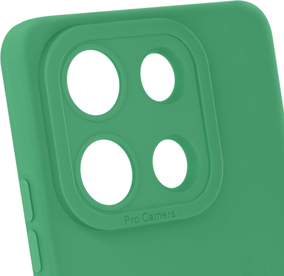 Avizar Hoes Geschikt voor Xiaomi Redmi Note 13 Pro 5G Mat Beschermde Camera, Groen