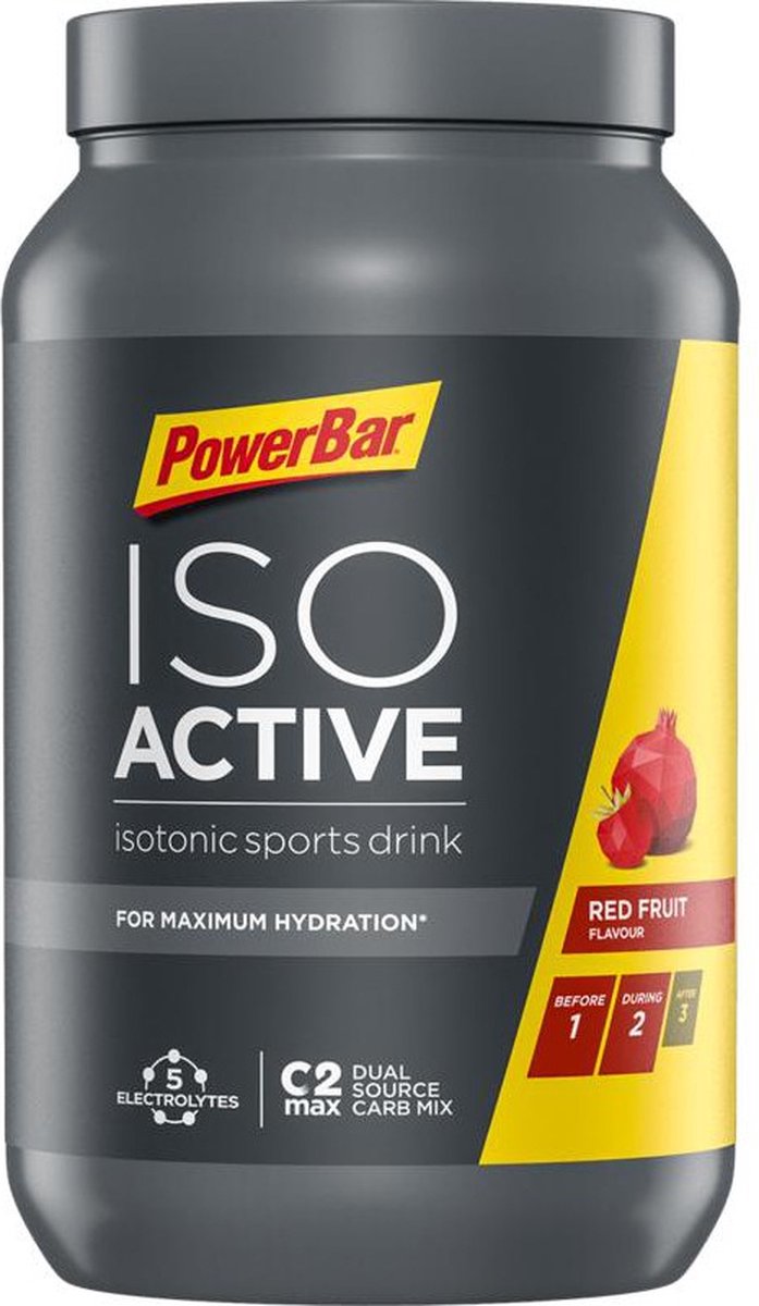 Goedkoopste Powerbar sportdrank | Iso Active | Red Fruit | 1320 gram - 20 liter