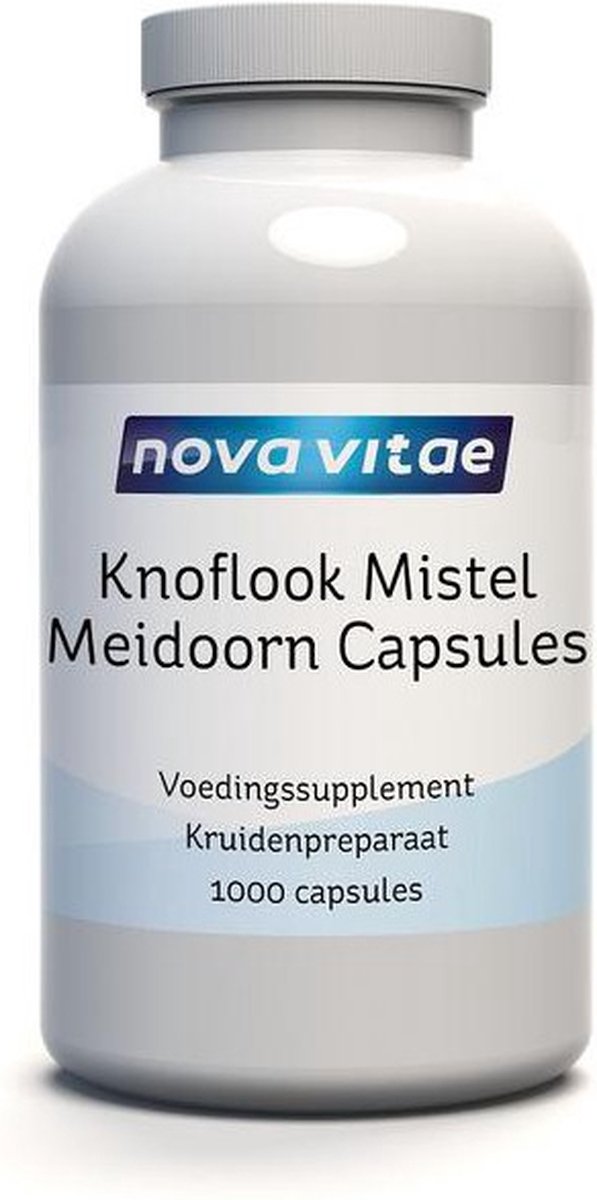 Goedkoopste Nova Vitae - Knoflook - Maretak - Meidoorn - 1000 capsules
