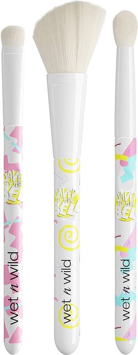Wet 'n Wild - Saved By The Bell - Makeup Brush Set - VEGAN - Kwasten Set - 3 Stuks - Limited Edition - 30 g