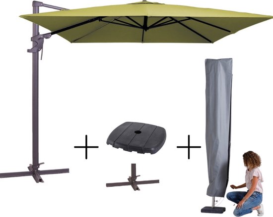 Foto: Mega combi deal madison parasol monaco flex iii sage voet hoes