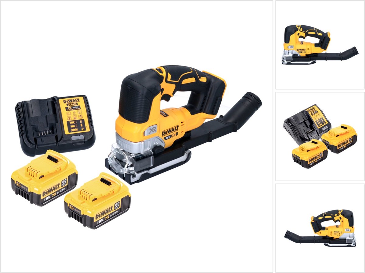 DeWalt DCS 334 M2 accu-decoupeerzaag 18 V borstelloos + 2x accu 4,0 Ah + oplader