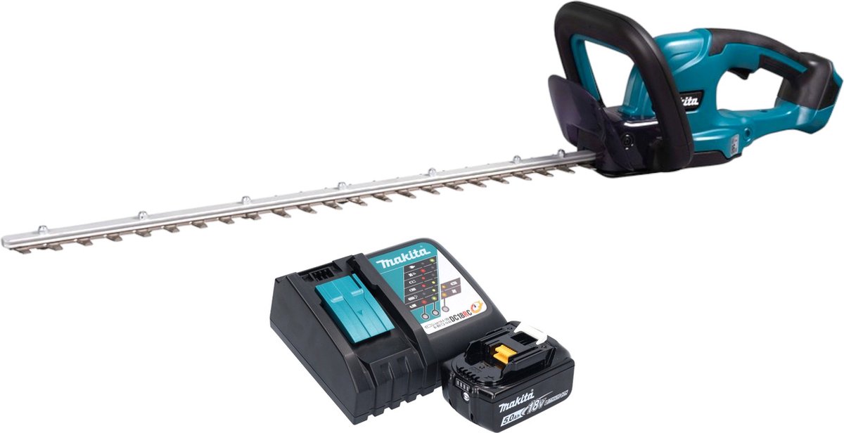 Makita DUH607RT LXT 18V Li-Ion Accu Heggenschaar Set (1x 5,0Ah Accu) - 600 Mm