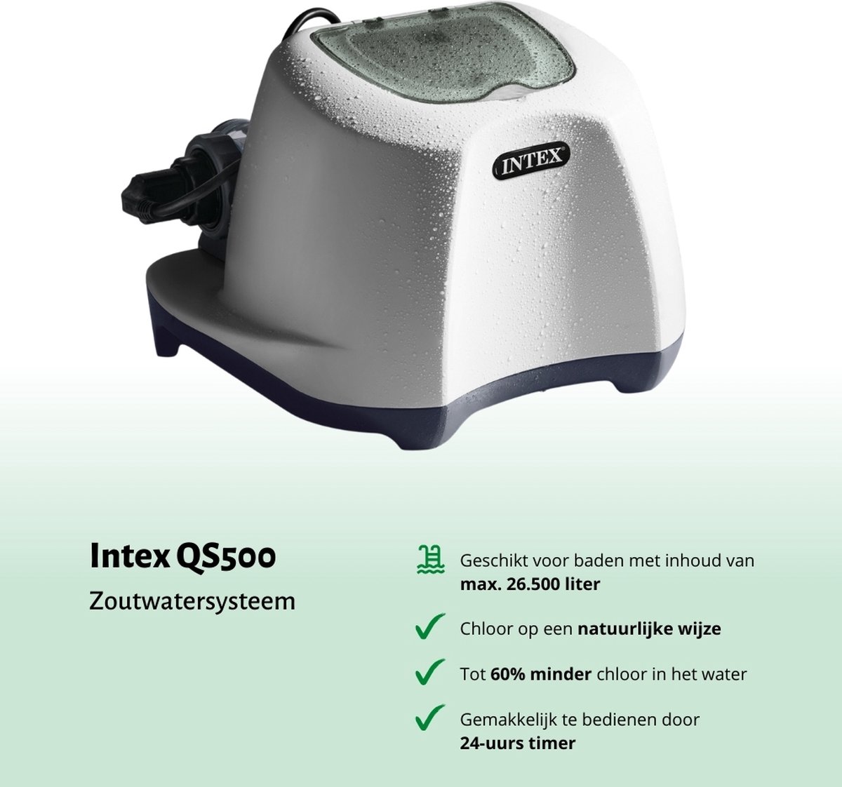 Zoutwatersysteem Intex QS500 - tot 26.500 l