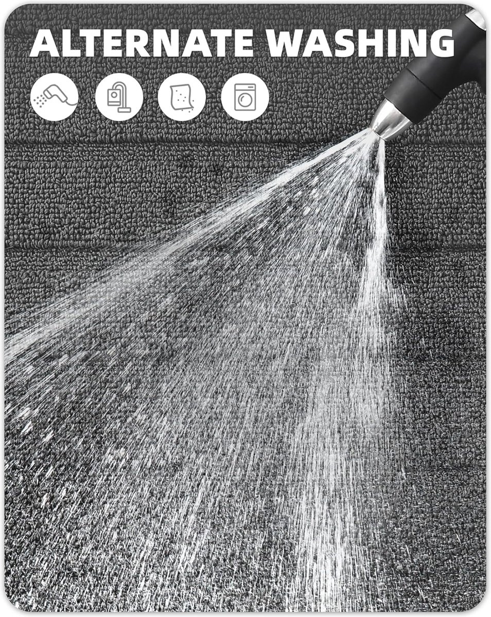 Biscpro Deurmatten Binnen Duiten Schoonloopmat Vuilschraper,Antislip, Machinewasbaar,Waterabsorberend, Entree Deurmat Voor Voordeur, Gang, Entree, Keuken, Slaapkamer - 50x 120 cm