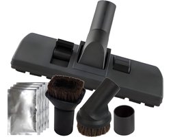 Opzetstuk set combi zuigmond en plumeau meubel borstels geschikt voor Philips, AEG, Karcher, Bosch, Numatic, Henry, Nilfisk Mondstuk, stofzuigervoet