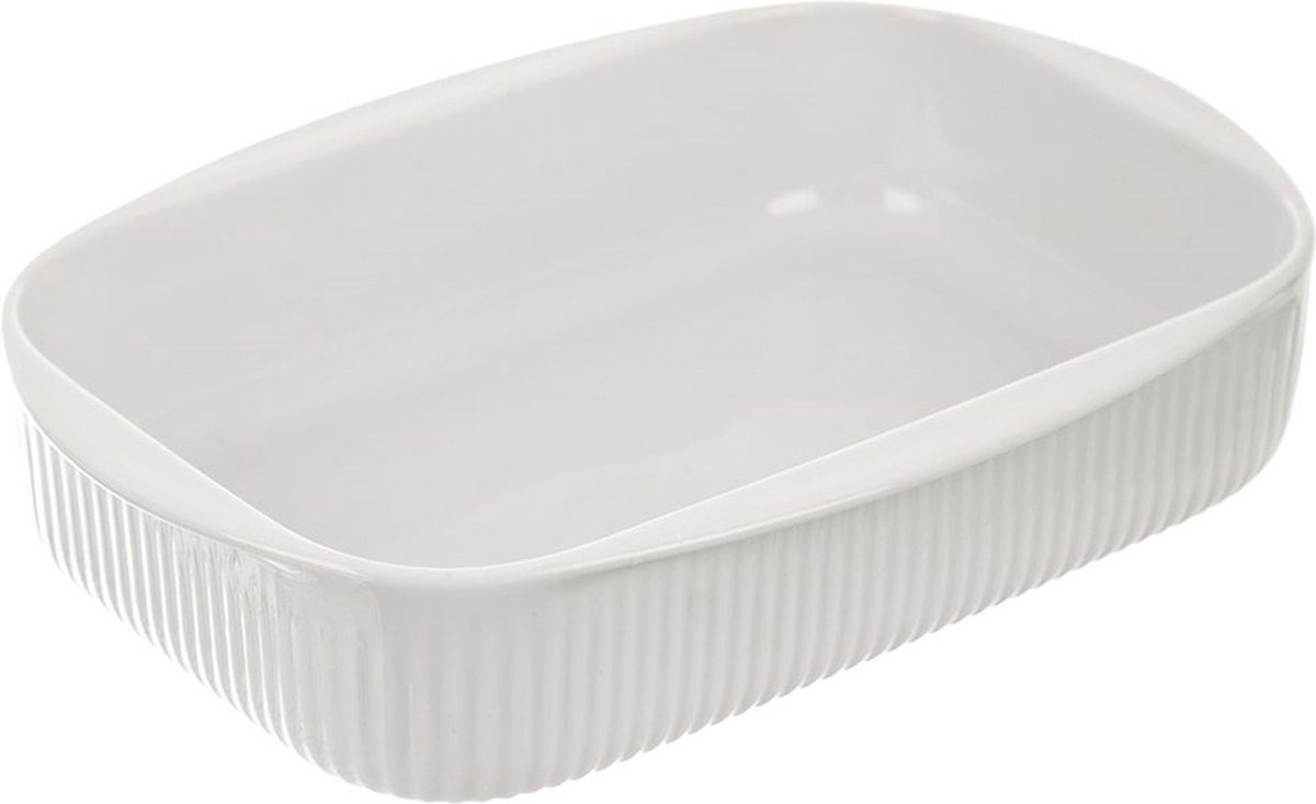 Orion group Ovenschaal Porselein Wit 24x17x5 cm 1 l Ovenschotel Braadslede Braadpan