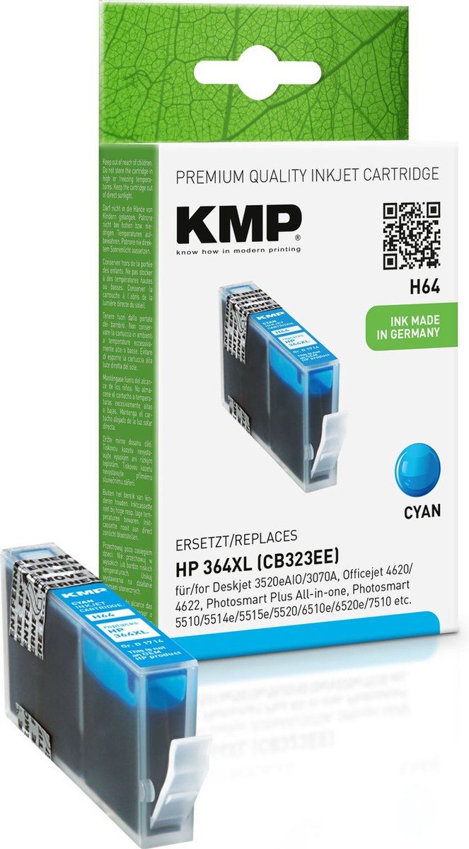 KMP H64 - Inktcartridge / Cyaan