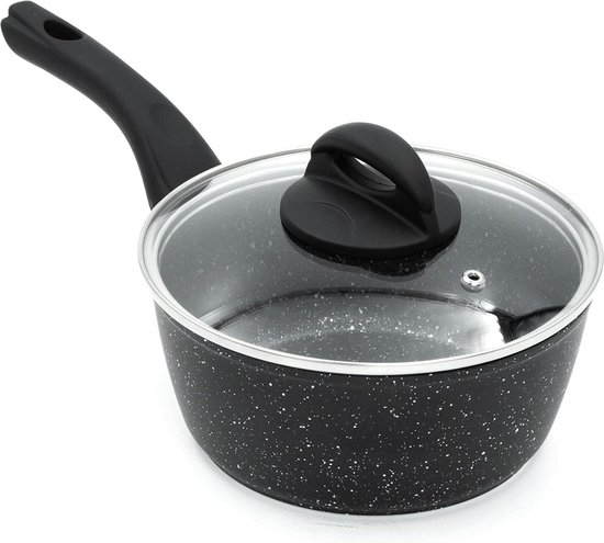 Kela Stella Nova Steelpan 16 Cm Met Deksel - 1 Liter, Antiaanbak, Inductie, Oil Control System