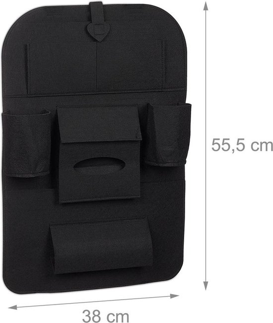 *** Heble® autostoel organizer set van 2 - beschermende en ruime auto organizers voor kinderen! - Reizen Onderweg Auto - van Heble® *** van Heble® — afbeelding 3