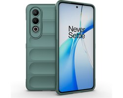 MobyDefend Hoesje - Geschikt voor OnePlus Nord CE 4 - TPU Gripcase - Groen