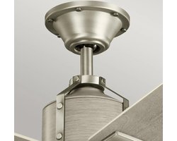 Plafondventilator met verlichting - Colerne - 52in / 132cm ventilator - geborsteld nikkel