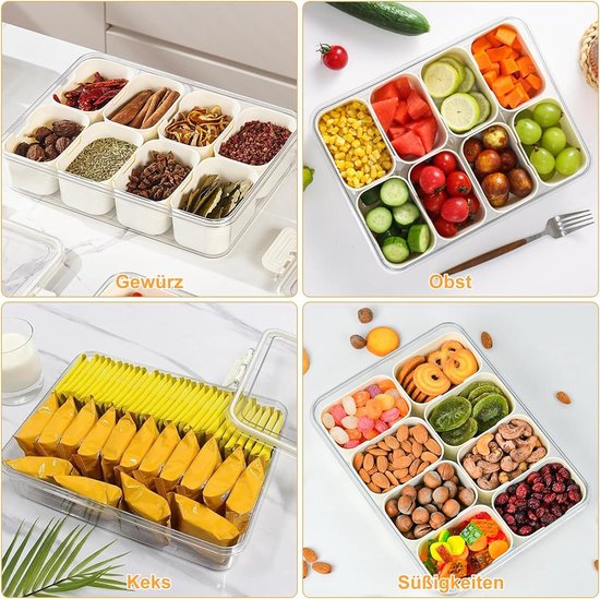 Boîte à Collation Avec 8 Compartiments, Plateau à Collation