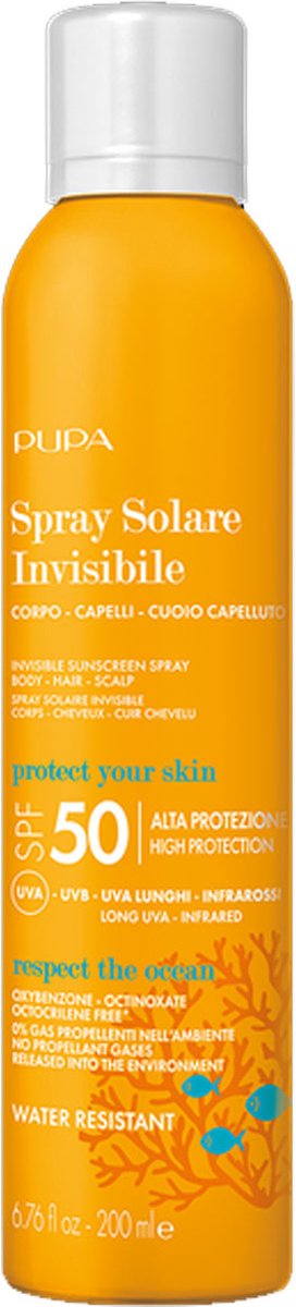 Goedkoopste Pupa Milano - Invisible Sunscreen Spray SPF50 - 200 ml