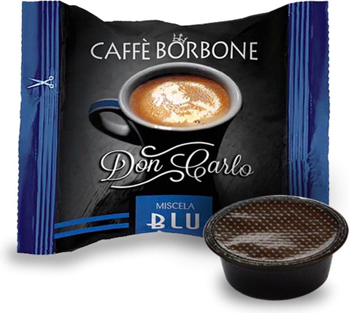 Borbone Don Carlo blauw (100st) - Lavazza A Modo Mio Koffiecups compatibel