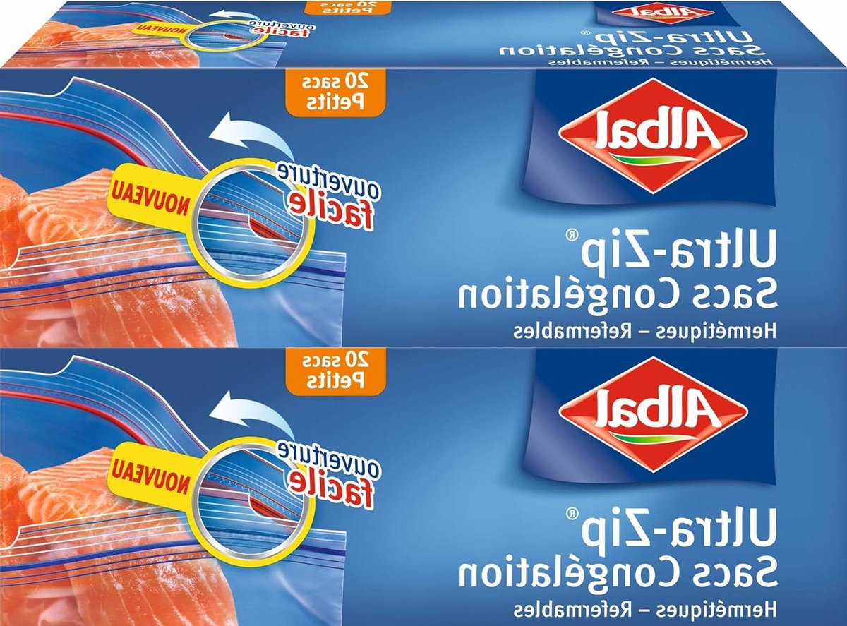 Vrieszakken met ritssluiting luchtdicht 1 liter - 2 x 20 stuks diepvrieszakjes
