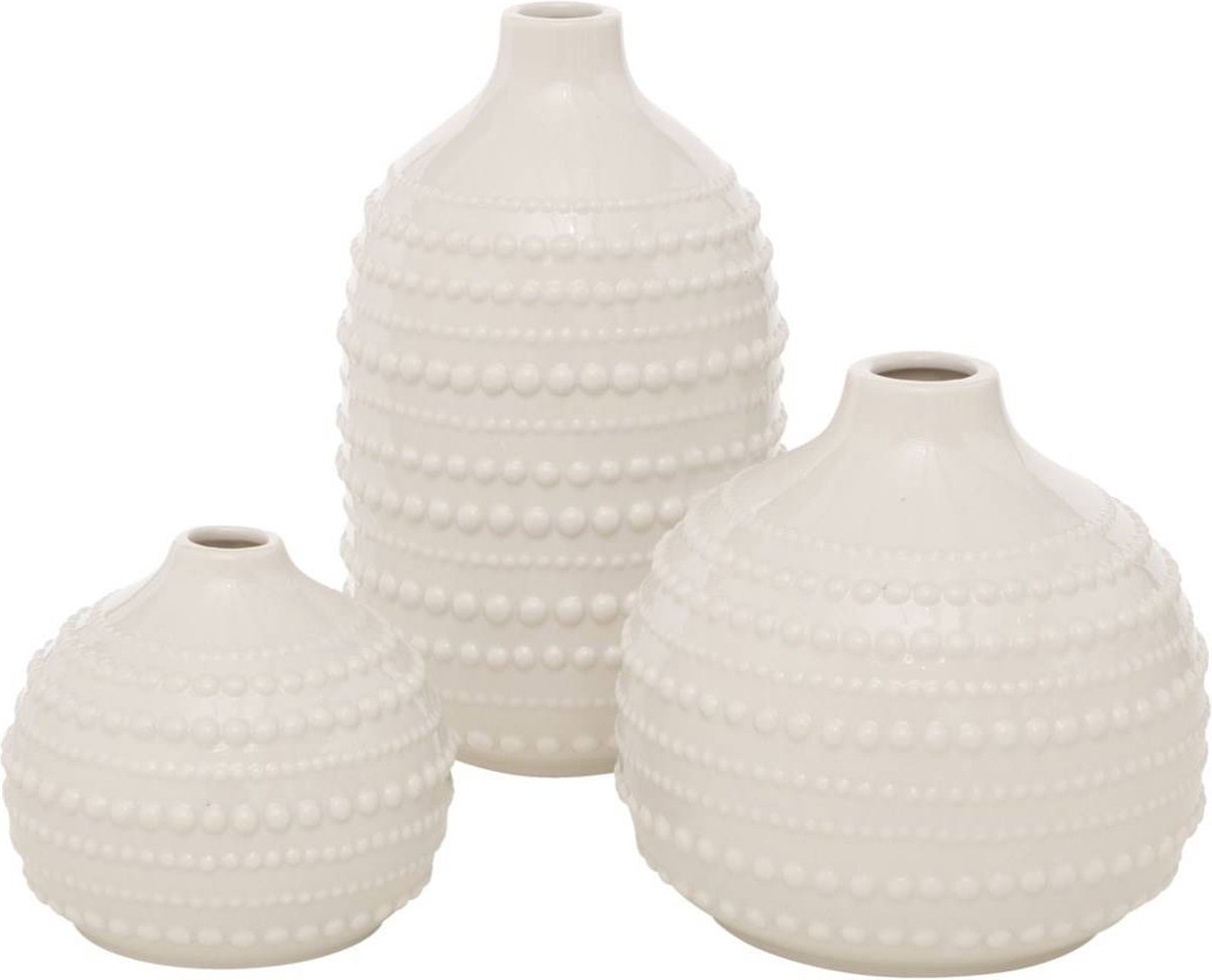 Decoratieve vaas Meruna, van porselein, 3 stuks