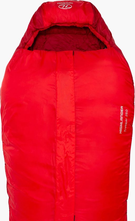 Highlander mummyslaapzak Trekker 250 -10°C met muskietennet - Rood van HI — afbeelding 5