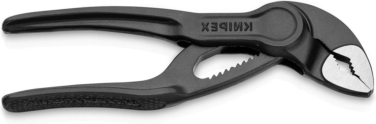 Waterpomptang grijs geatramenteerd ruwe oppervlakken met reliëf 100 mm beste kwaliteit Knipex