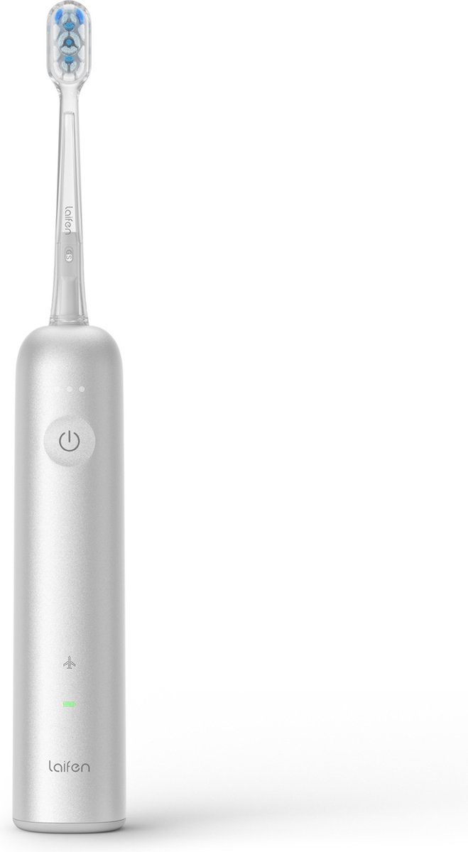 Afbeelding 3 van Laifen Wave Elektrische tandenborstel - Aluminium - 3 opzetborstels - Oscillerende en Vibrerende functie