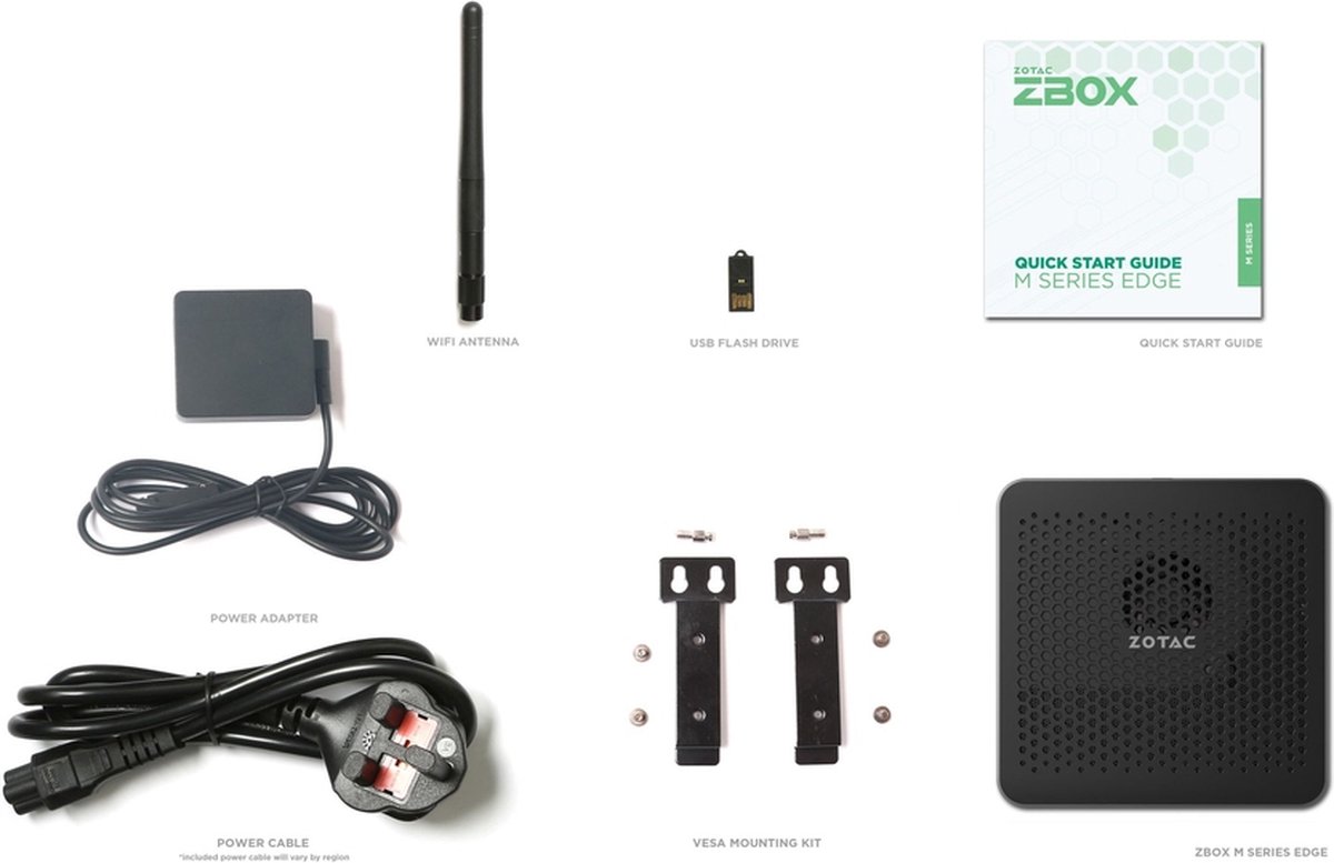 Zotac ZBOX -MI668-BE PC/workstation barebone 0,64L maat pc Zwart i7-1360P 2,2 GHz