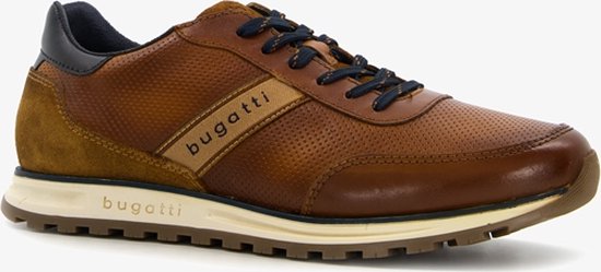 bugatti heren Casual sneakers met ritssluiting, duurzame buitenzool