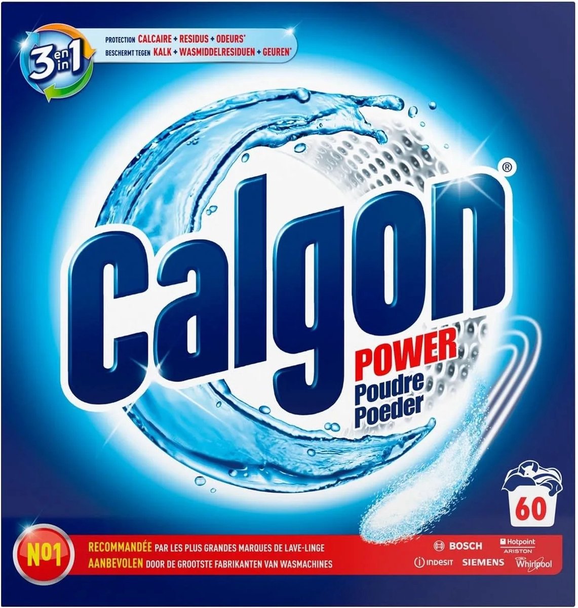Calgon 3 in 1 Power Poeder Wasmachine Reiniger en Anti kalk - 60 Doseringen — afbeelding 6