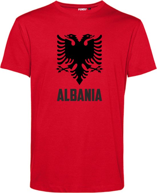 T-shirt Albanie | Championnat d'Europe 2024 |Chemise Albanie | Chemise drapeau albanais | Rouge | taille XS