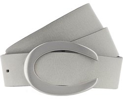Vanzetti Leren Riem 33mm Leather Belt W90 Light Grey Grijs
