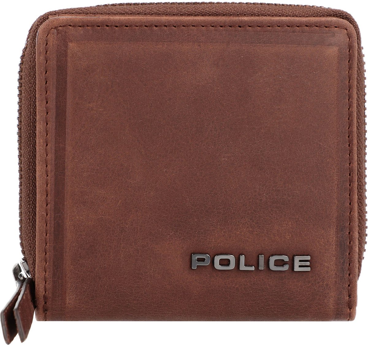 Police PT16-10368 Leren portemonnee 12 cm - Dames - Horizontaal - brown